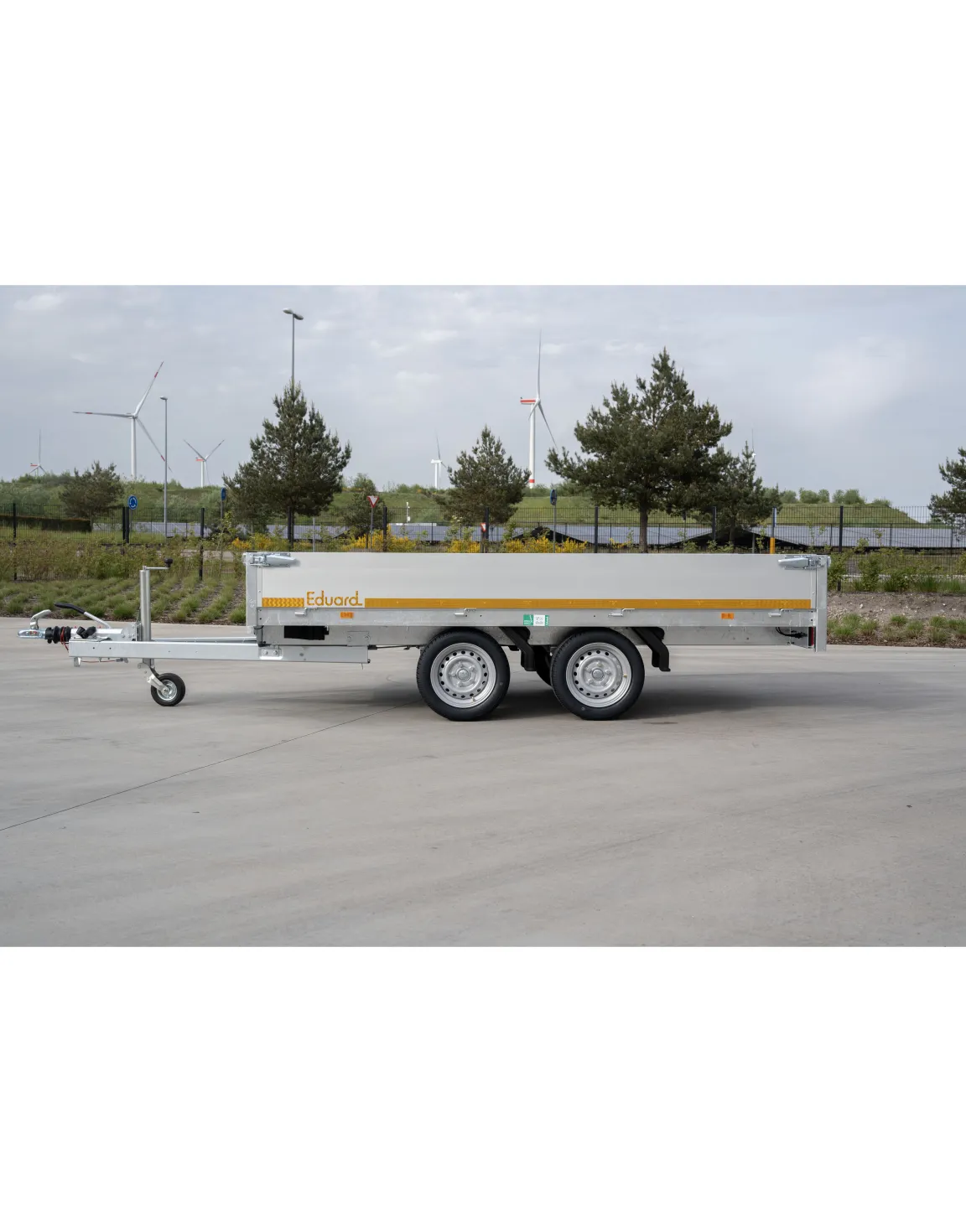 Braked double axle